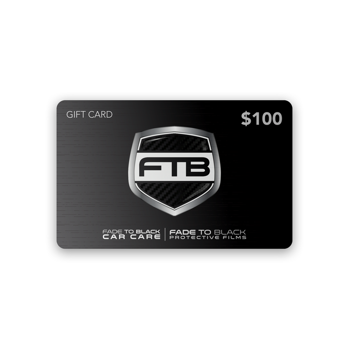 Fade To Black Gift Card | The Ultimate Car Care Experience