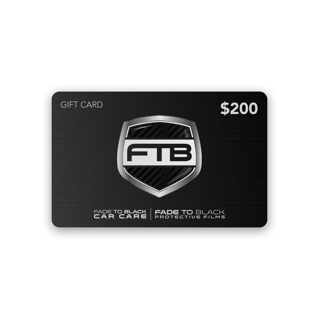 Fade To Black Gift Card | The Ultimate Car Care Experience