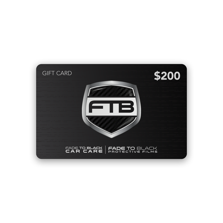 Fade To Black Gift Card | The Ultimate Car Care Experience